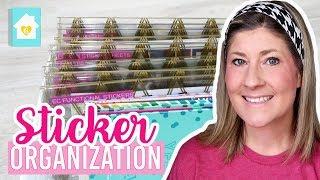 PLANNER STICKER ORGANIZATION | HOW TO ORGANIZE PLAN WITH ME STICKERS 2019