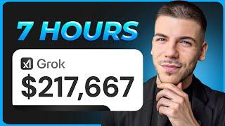 This Beginner Made $217,667 Using Grok For FREE (Make Money Online 2025)