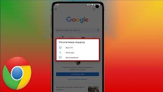 How to Fix Chrome Keeps Stopping Error in Android