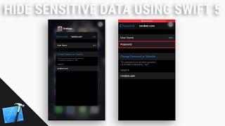 [Swift 5] Hide sensitive data | By Coding with Usman