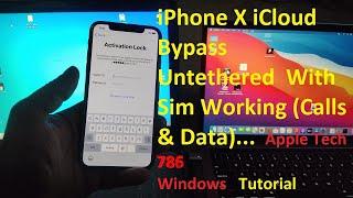 iPhone X iCloud Bypass With SIM Working Untethered iPhone X iCloud Unlock iOS 14.3 Apple Tech 786