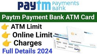 Paytm debit card charges | Paytm atm card charges | Paytm debit card Annual charges