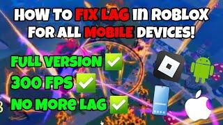 How to FIX Lag COMPLETELY in Roblox for All Mobile Device! | Blox Fruit Mobile