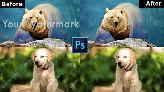 Photoshop Tutorial || How to Remove Image Watermark in Photoshop | Remove watermark