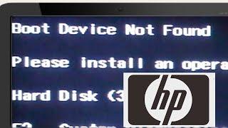 Como Resolver Boot Device Not Found Erro HP . Mensagem Bios .Solução para (Computador /Notebook )