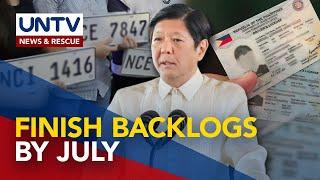 Pres. Marcos Jr. orders LTO to fast-track release of all pending driver’s licenses, vehicle plates