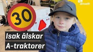 Isak älskar A-traktor! | Lilla Aktuellt