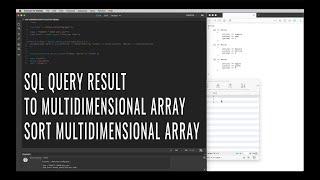 PHP/SQL - Put query result into multidimensional array, then sort the multidimensional array