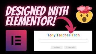 Designing Google's Homepage with Elementor Page Builder (full tutorial)