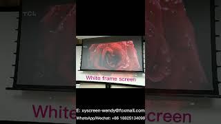 XY Screen ALR Black Projection Screen “VS” Normal White Screen