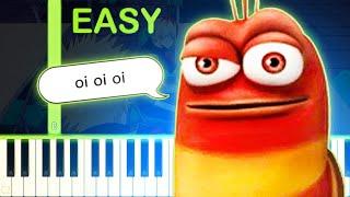 RED LARVA OI OI OI MEME SONG - EASY Piano Tutorial