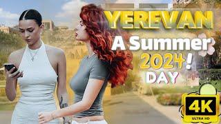 Walking Tour in Yerevan, Armenia  - A Summer Day - September 2024 - 4K 60FPS