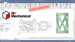 DesignSpark Mechanical #17 Helical slots. Creating a circular or cylindrical pattern.