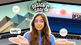 ️design & code with me | NextJS + Tally Forms | coding vlog 