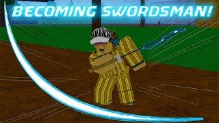 Becoming a swordsman for one day in Blox Fruits !