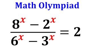 A tricky exponential equation | Olympiad Mathematics