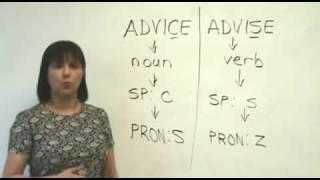 Confused Words - ADVICE & ADVISE