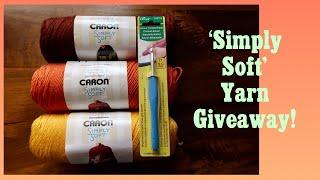 Ended Dazola Designs Free Yarn Giveaway!  Caron Simply Soft + Clover Crochet Hook - Fall Colors