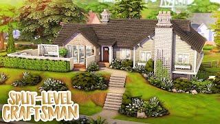 Split-Level Craftsman Family Home for 4 Sims  | The Sims 4 Speed Build