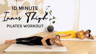 10 min Inner Thigh Pilates Workout // Lengthen & Tone // Lean Legs with Sanne Vloet