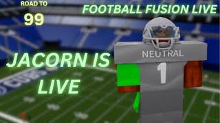  FOOTBALL FUSION ! ROBLOX LIVE STREAM ROAD TO 99