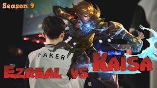 Faker - Ezreal vs Kaisa Bot - Patch 9.19 LoL Season 9 KR Ranked | League of Legends Replays