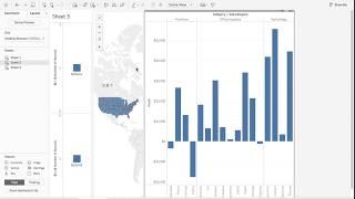 Tableau Tutorial 2: How to Create Actions to Achieve Sheets Swapping within Dashboard