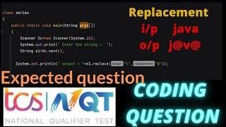 Strings replacement in java (Hindi) || TCS NQT Expected coding question | String Methods| placement