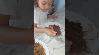 ASMR Mukbang pancit bihon #shorts #asmr