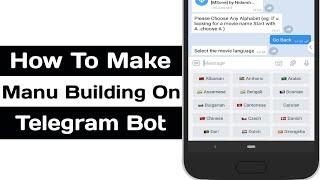 How To Create Bot In Telegram Without Programming Using Bot Constructor Menu Builder Bot, Button bot