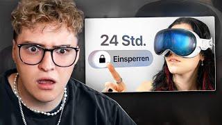 Sie verbringt 24 STUNDEN in der Apple Vision Pro