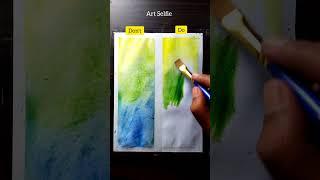 Watercolor painting idea| Easy Scenery drawing #shorts #art