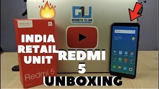 Redmi 5 India Unboxing, Retail Unit, First Review & Camera Overview
