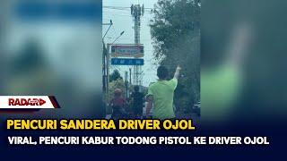 Viral, Pencuri Kabur Todong Pistol Ke Driver Ojol