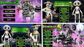 Zoonomaly 1 vs Zoonomaly 2 vs Zoonomaly 3 Vs Zoonomaly 4 vs Zoonomaly 5 - All Jumpscares Full Game