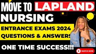 Finland Entrance Exam Sample Questions with Solutions for the Practice 2024