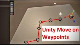 Unity Move Object On Waypoints | How to move a Gameobject on waypoints in Unity3D Step by Step