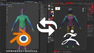 Zbrush - Blender bridge GoB add-on full Tutorial (2025 Updated)