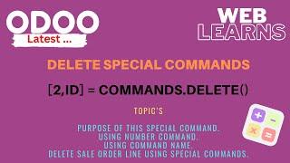 Delete special commands in Odoo | [2,id] development tutorial