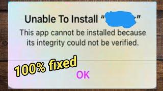 this app cannot be installed because its integrity could not be verified ios 16 /