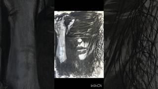 All is Mind..Charcoal Portrait Full Timelapse..#art #portrait #artist #sketch #drawing #charcoal