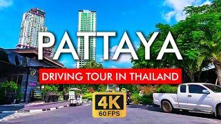  Pattaya Driving Tour Thailand in 4K video. Explore from Copacana Beach Jomtien to Bali Hai Pier