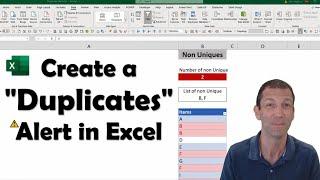 Highlighting Duplicate Values in Excel - adding alerts with Dynamic Array Formulas