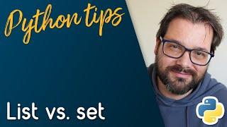 Should You Use A List Or A Set? // Python Tips