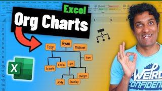 How to Create Org. Charts in Excel linked to your Data (no Visio needed)