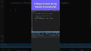 3 Ways to Sum Array Values in JavaScript