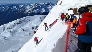 Gefährlichste Ski-Abfahrt der Alpen: Le Tunnel in Alpe d'Huez ️