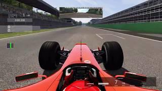 Assetto Corsa Ferrari DLC: Ferrari F2004 V10 F1 Monza Hotlap Gameplay