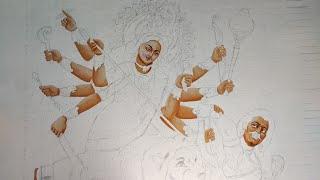 Durga maa ki painting start