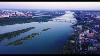 Новосибирск. Video from a flying drone. 4K quality